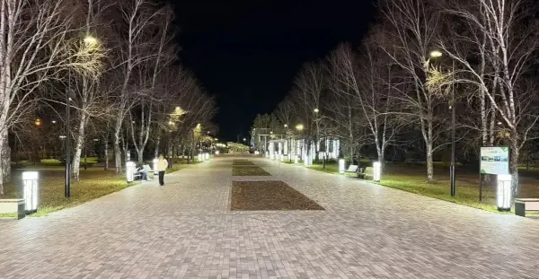 На Аллее Славы ищут причину отключения уличного освещения На Аллее Славы ищут причину отключения уличного освещения